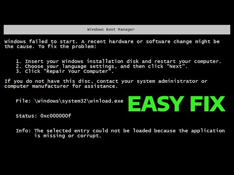 How To Fix Windows Boot Manager Failed to Start