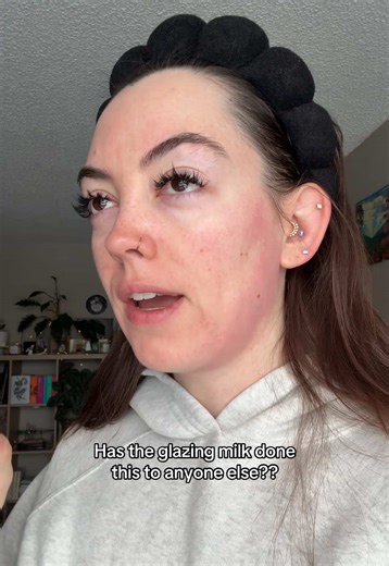 help lol #contactdermatitis #glazingmilk #rhode #sensitiveskin #skincare