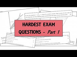 Hardest Exam Questions | CIE AS Mathematics | Pure 1 | Part One
