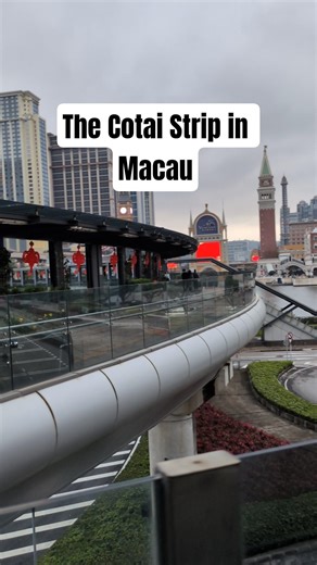 Arriving to the famous Cotai Strip in Macau 🇲🇴🤩 #macaucasino #cotaistrip #macau