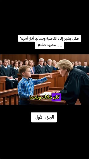 قصة طفل يسأل القاضية: أنتي أمي؟