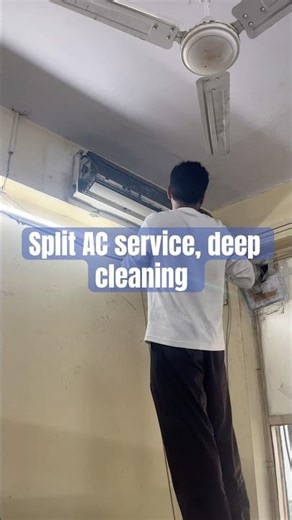 Split AC service deep cleaning #vlog #youtubeshorts #foryou #trending #ac #minivlog