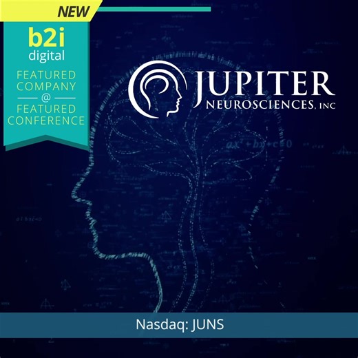 The team at B2i Digital welcomes Jupiter Neurosciences, Inc. (NASDAQ: JUNS) as a new Featured Company. Jupiter Neurosciences will be presenting at the 3rd Annual DealFlow Discovery Conference, a B2i Digital Featured Conference, on January 28-29, 2026 at The Borgata in Atlantic City, NJ. Christer Rosén, Founder, Chairman and CEO, will deliver the presentation and be available for one-on-one investor meetings. Conference details and registration are available at https://b2idigital.com/dealflow-dis