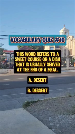 Vocabulary Quiz #10. #englishvocabulary #vocabulary #vocabularyquiz #grammarchallenge #grammarlesson #grammarquiz #grammar #englishlearning #learningenglish #englishisfun #englishlesson #reels #reelsviral #viralreels #viralreelsfbpage #spelling #SpellingQuiz #spellingchallenge #spellingbee | Learn English