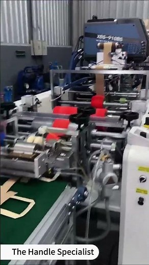 A Scene from Our Client's Floor: New Flat Handle Machine, In Action