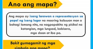 Mga Simbolo sa Mapa Worksheets