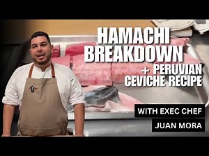 How to make Peruvian Ceviche (Hamachi/Yellowtail Tuna) w/ Chef Juan Mora | 1905 Bar & Grill