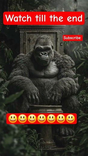 kingkong farting at toilet🤣🤣 #kingkong #viral #fart #youtube #shorts #bts