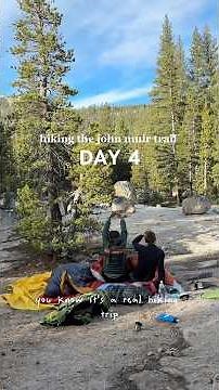 Day 4 of hiking the beautiful John Muir Trail. #johnmuirtrail #hiking #documentary #mountains