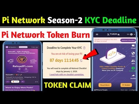 ⚠️Pi Network KYC Verification Deadline New Updates | Pi Network Season-2 KYC Verification