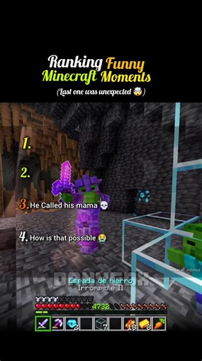Ranking funny minecraft moments (Last one was unexpected 🤯)