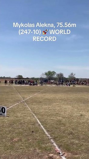 History Made WORLD RECORD: Mykolas Alekna's Epic 75+ Meter Disc Throw! 🥏