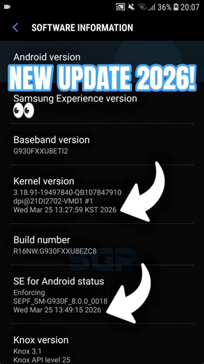 Samsung Galaxy S7 New Official Update 2026 | Android 16?! #shorts #samsung #android #SamGalaxyPro