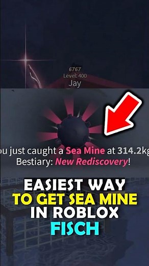 The BEST METHOD To Get SEA MINES In Roblox Fisch