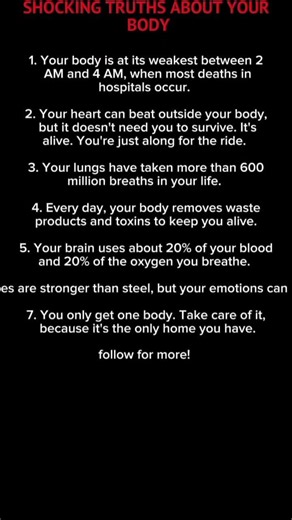 7 Amazing Facts About the Human Body 🧠💪