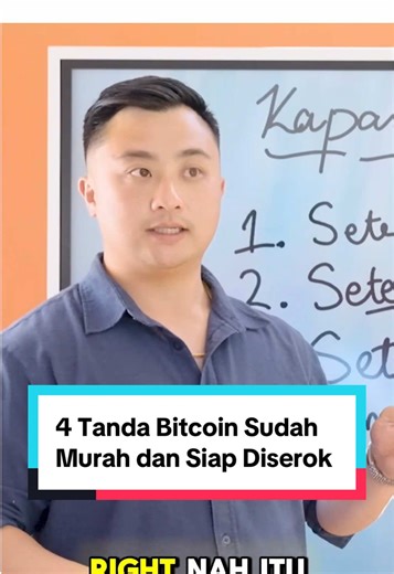 4 Tanda Bitcoin Sudah Murah dan Siap Diserok Banyak orang gagal cuan dari Bitcoin karena gak tahu kapan waktu terbaik untuk beli. Di video ini, kamu akan dapetin insight mendalam dari trader berpengalaman soal indikator yang dipakai untuk tahu kapan BTC berada di titik terendah. Ini bukan teori biasa, tapi berdasarkan data, pengalaman, dan bukti nyata dari siklus sebelumnya. Jangan sampai kamu jadi korban berikutnya yang beli di harga puncak! DISCLAIMER: Semua informasi dan konten di channel Min