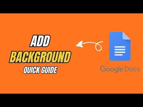 How to Add a Background Image in Google Docs (2026) — Quick & Easy