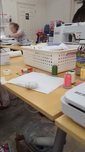 Working on the Kimberbell Wallflower Mystery Quilt!