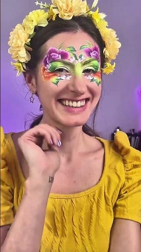 Flower Face Paint Tutorial 🌸✨