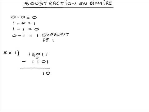 Soustraction Binaire