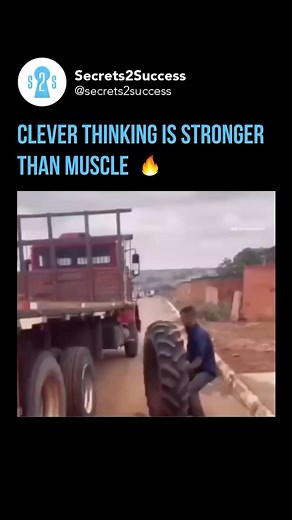 In this video, you’ll witness creative thinking triumphing over a challenging task. Confronted with the challenge of lifting a heavy tractor tire onto a truck bed, the person in the video didn’t give up. Instead, he used his ingenuity, bouncing the tire into the truck bed like a basketball, demonstrating that when sheer strength is insufficient, a clever idea can prevail. Like this content? Follow us 👉🏼 @secrets2success Credit: Unknown DM credit/removal 💫 #Secrets2Success #S2S #CreativeProble