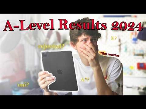 Opening My A-Level Results 2024 (live reaction)