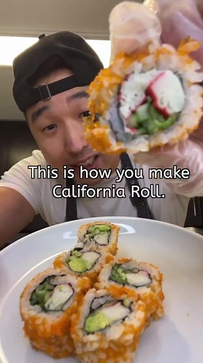 2.8M views · 83K reactions | Easy California Roll ‍陋 #cooking #recipe #californiaroll | Chris Cho | Facebook
