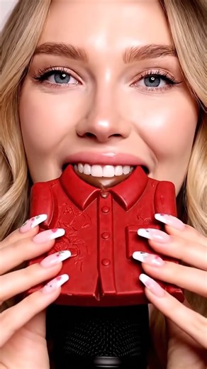 Candy Shirt Eating ASMR | Satisfying Crunch & Melting Sound #relaxingasmr #eatingsounds #asmrvideo