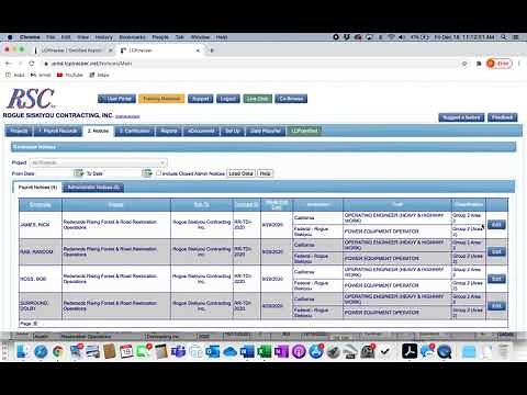 LCPtracker Tutorial - Past Payroll Reports Upload Instructions