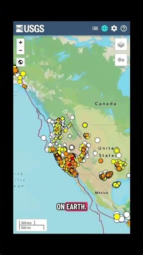 This map shows every earthquake happening right now 🌎#hiddenweb #coolwebsites #didyouknow #fyp