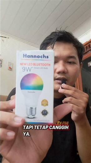 hannochs led rgb Bluetooth smart LED bulb 9W #nyalakanduniamu #hannochs #lampuled