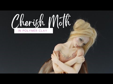 Sculpting Cherish Moth's Body in FIMO and CERNIT Polymer Clay | One of a Kind Fairy