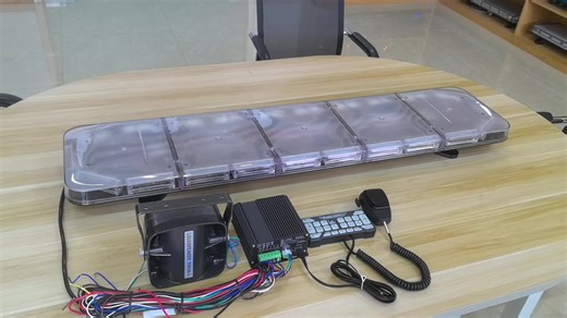 TBD-9700 new lightbar with CJB711DK siren and speaker, integrated design，Can be matched with various colors and various speakers #