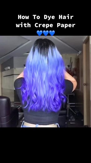 Dye Hair with Crepe Paper Tutorial