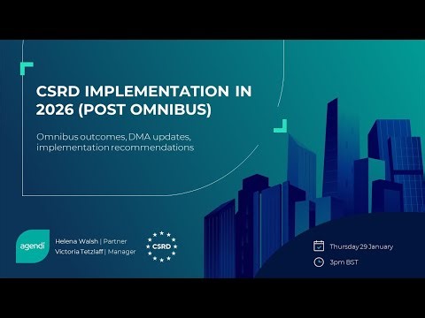 CSRD Implementation in 2026 (post omnibus)