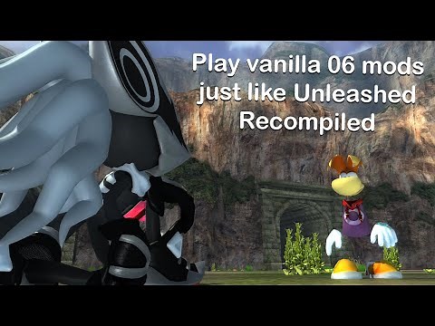 Playing with mods in Sonic the Hedgehog 2006 Recompiled