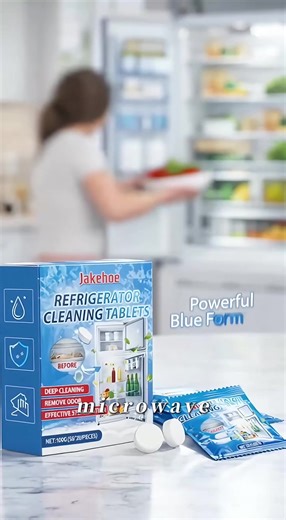 Fridge Cleaner Tablets Multi Purpose for Kitchen Ovens Microwaves Removes Grease and Odors 100% Effective