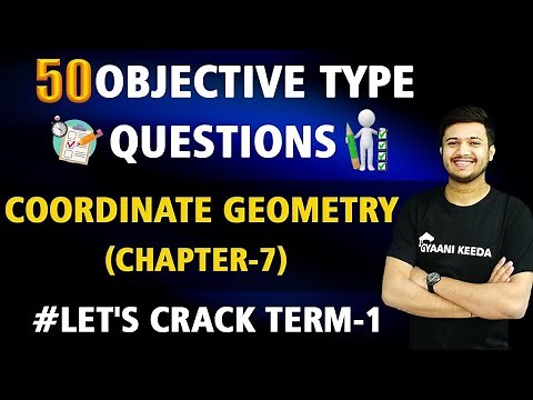 Coordinate Geometry Chapter -7 Objective Type Questions Term -1 Class X Maths |
