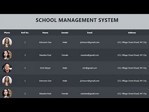 Student Data List Table Using Bootstrap 4 Striped Table