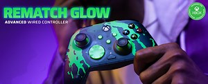 PDP Rematch Glow Advanced Wired Controller for Xbox & Windows 10/11, Jolt Green