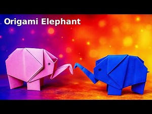 How to Make an Origami Elephant | Easy Paper Animal | 🐘 Elephant from Paper | No Scissor No Glue!