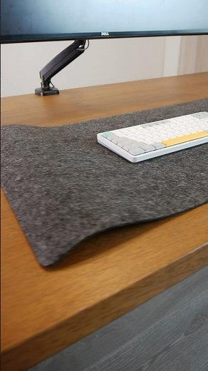 Flatten Your Felt Desk Mat Easily #mousepad #deskmat #tricks