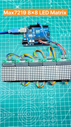 LED Matrix // Arduino Project For Text Scrolling #viral #arduino #diy #reels #trending