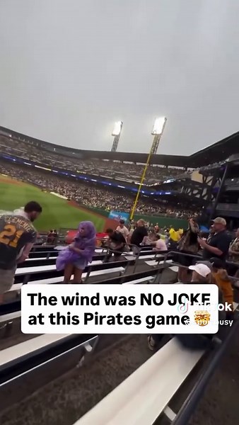 The wind at the Pirates games was a staggering 25mph😭😭😭 How does one even get a pitch off with this wind?💀💀 #pirates #shorts #insane #reels
