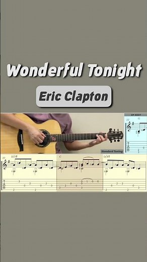 Wonderful Tonight / Eric Clapton (Guitar) #wonderfultonight #guitartab #fingerstyleguitar #guitar
