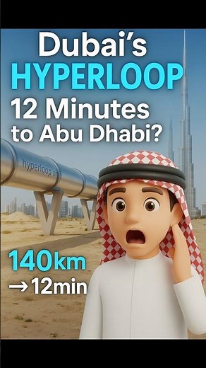 Dubai’s HYPERLOOP 🚄 12 Minutes to Abu Dhabi?