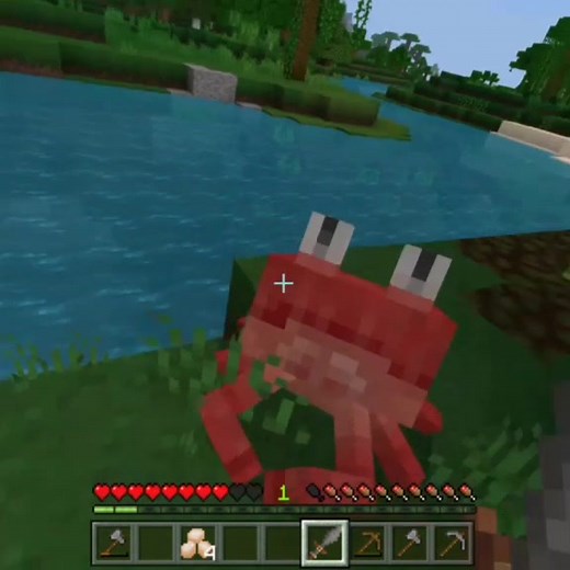 Well that escalated quickly🦀🤪 #minecraft #crab #cute #Relicsoftheprivateers