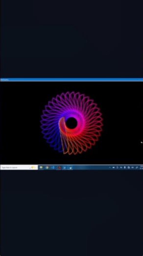 Mesmerizing Rainbow Spirograph in Python 🌈✨ #Shorts