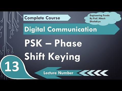 Phase Shift Keying PSK (Definition, waveform, Bandwidth, Multi-level PSK, Modulation & Demodulation)