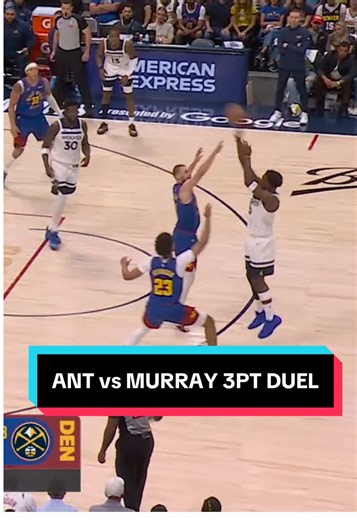 Anthony Edwards and Jamal Murray trading tough threes in the 2nd quarter 💦 #NBAPhilippines #NBAHighlights #SportsOnTikTok #Ant #Murray